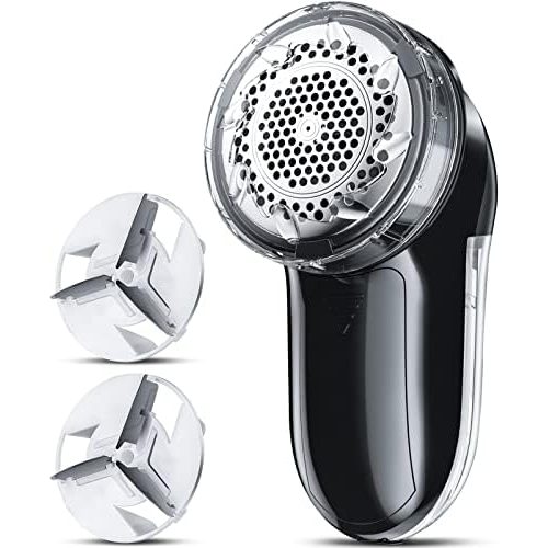 Bymore Compact 2-in-1 Fabric Shaver, 9000 RPM, Space Black