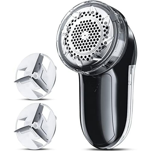 Bymore Compact 2-in-1 Fabric Shaver, 9000 RPM, Space Black