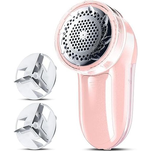 Bymore Compact 2-in-1 Fabric Shaver, Adjustable Height, Pink