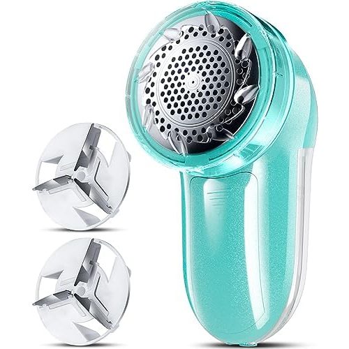 Bymore Compact 2-in-1 Fabric Shaver, Travel Size, Blue