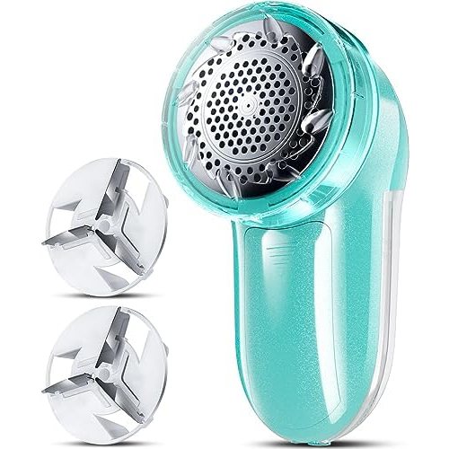 Bymore Compact 2-in-1 Fabric Shaver, Travel Size, Blue
